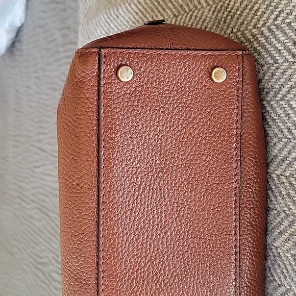 Kate Spade New York Brighton Park Pebble Leather Small Felix Bag, Dark Roast - Picture 7 of 8